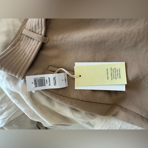 Aritzia Wilfred Tie Front Tailored Trouser Pant in Gold Camel - size 4, NWT - Picture 5 of 6